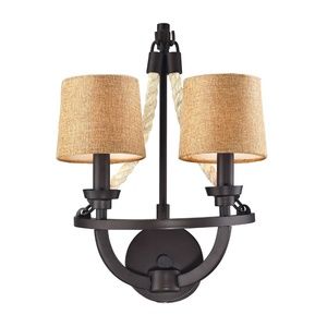 TWO LIGHT WALL SCONCE